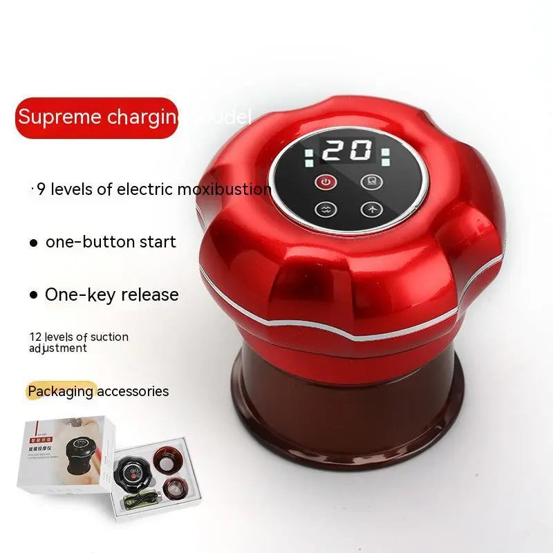 Intelligent Electric Breathing Gua Sha Scraping Massager Whole Body Hot Compress Massage Tank Bpower Fitness