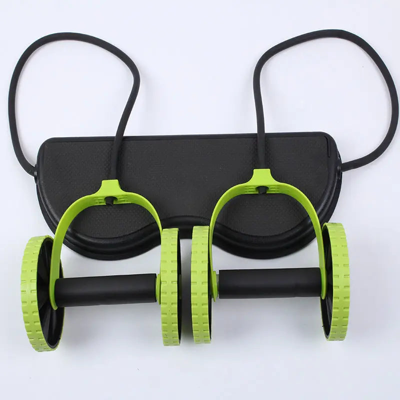 Double-wheeled Abdomen Wheel Pull Rope Bpower Fitness