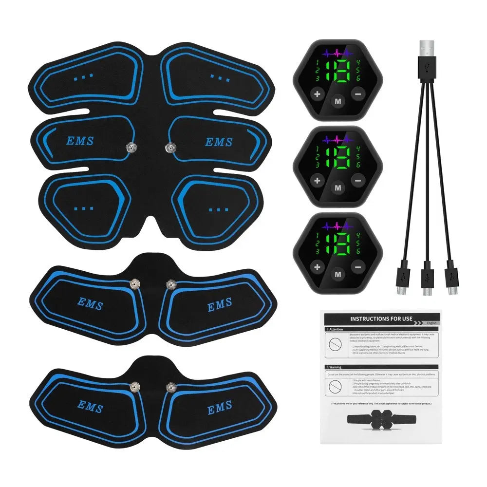 Digital Display Abdominal Muscle Patch EMS Muscle Massage Bpower Fitness