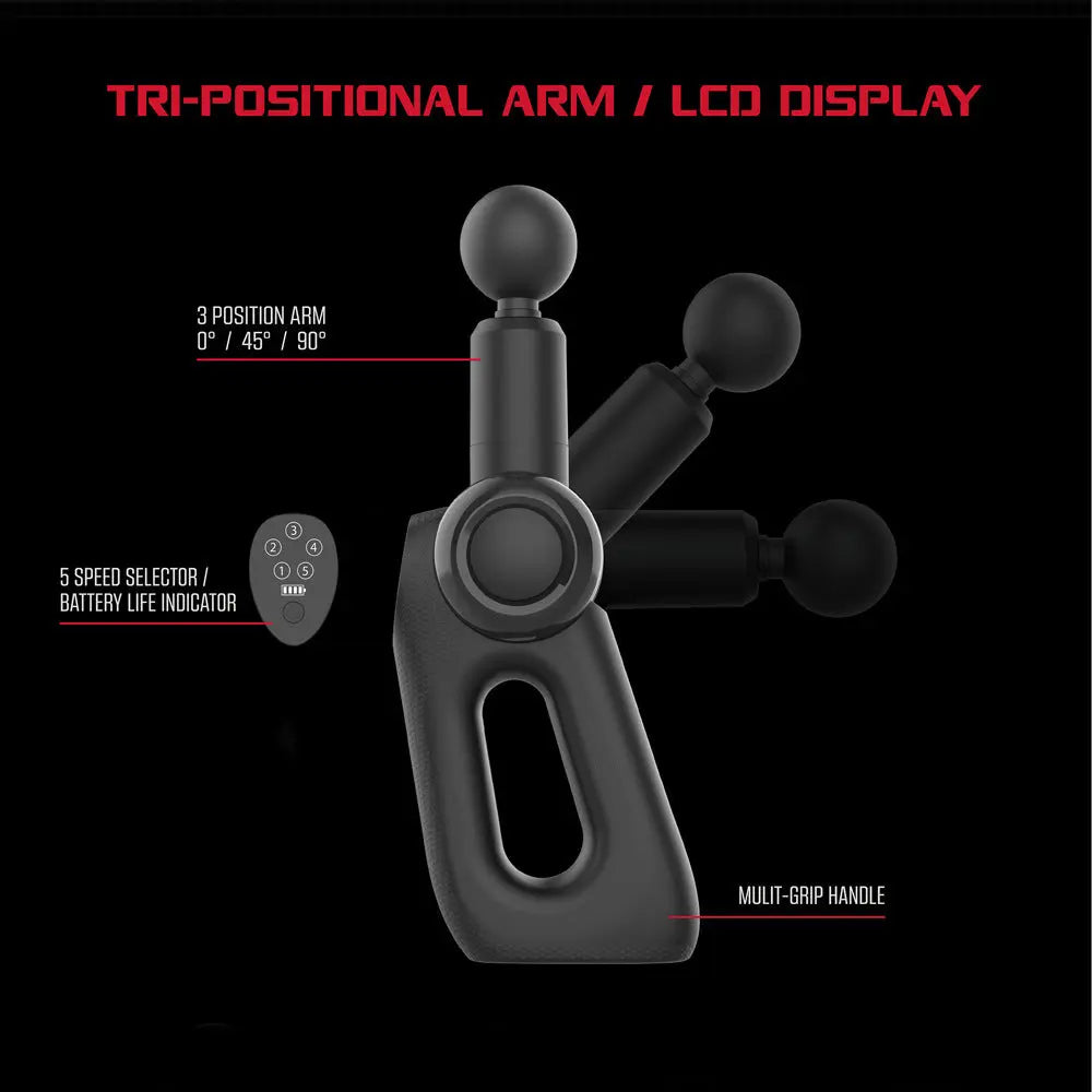 Foldable Rotating Fascia  The First Fitness Massage Gun Bpower Fitness